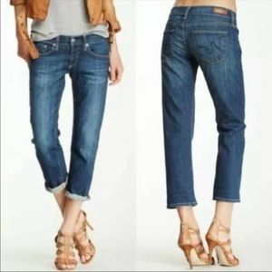 26 AG Tomboy Relaxed Straight Crop Jeans